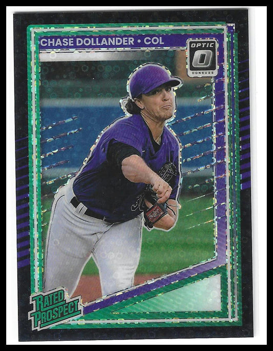 2025 Donruss #134 Chase Dollander Optic Black Pandora