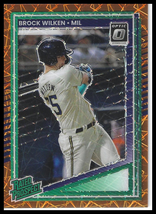 2025 Donruss #115 Brock Wilken Optic Orange Velocity