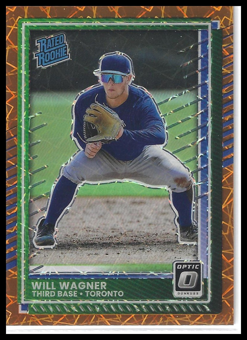 2025 Donruss #71 Will Wagner Optic Orange Velocity