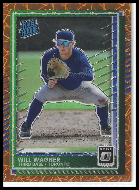 2025 Donruss #71 Will Wagner Optic Orange Velocity