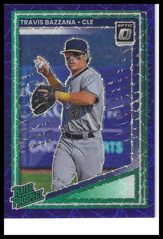 2025 Donruss #131 Travis Bazzana Optic Blue Velocity