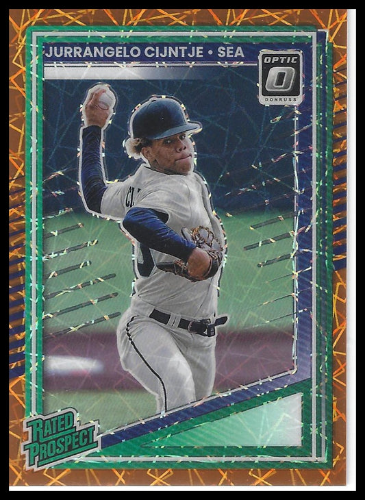 2025 Donruss #132 Jurrangelo Cijntje Optic Orange Velocity