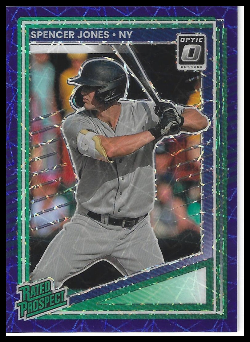 2025 Donruss #136 Spencer Jones Optic Blue Velocity