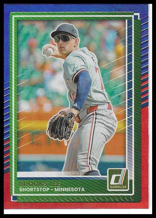 2025 Donruss #73 Brooks Lee Red and Blue
