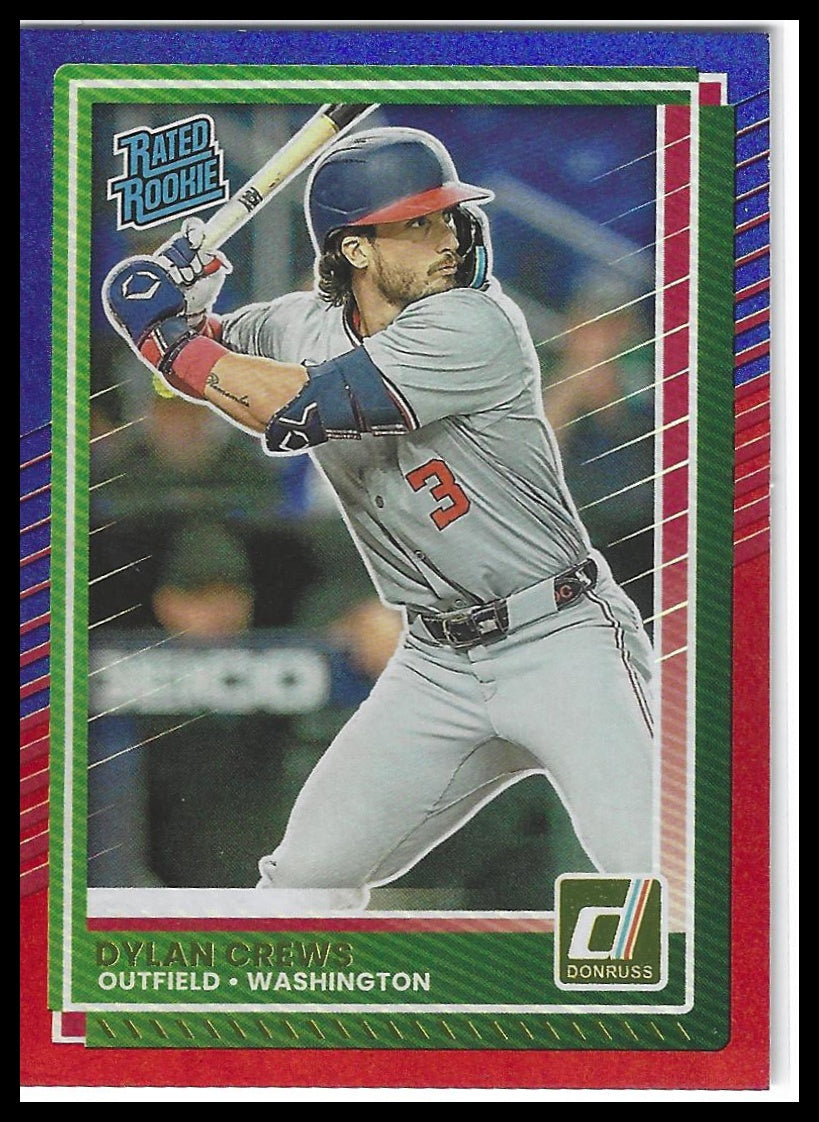 2025 Donruss #54 Dylan Crews Red and Blue