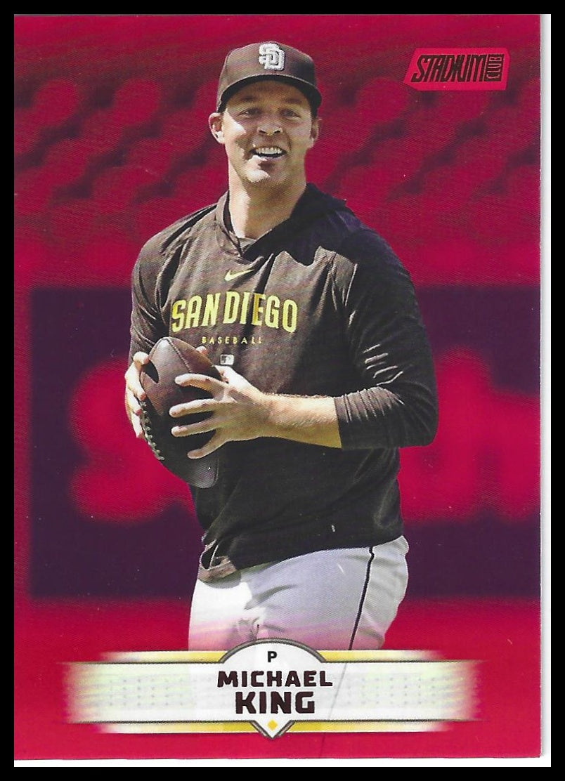 2025 Stadium Club #128 Michael King Red Foil