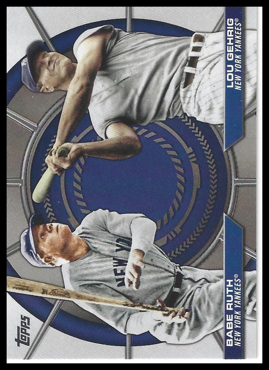2025 Topps #DD-20 Babe Ruth / Lou Gehrig Dynamic Duos