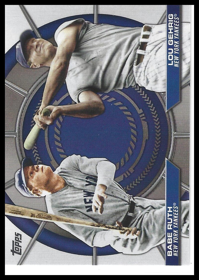 2025 Topps #DD-20 Babe Ruth / Lou Gehrig Dynamic Duos