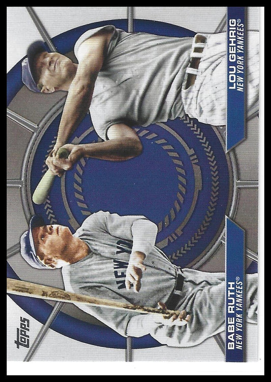 2025 Topps #DD-20 Babe Ruth / Lou Gehrig Dynamic Duos