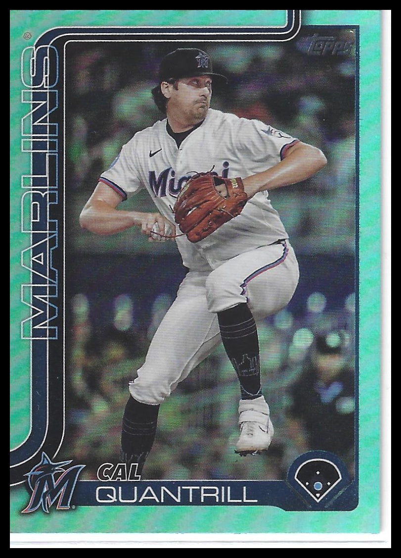 2025 Topps Update #US191 Cal Quantrill Aqua Holo Foil