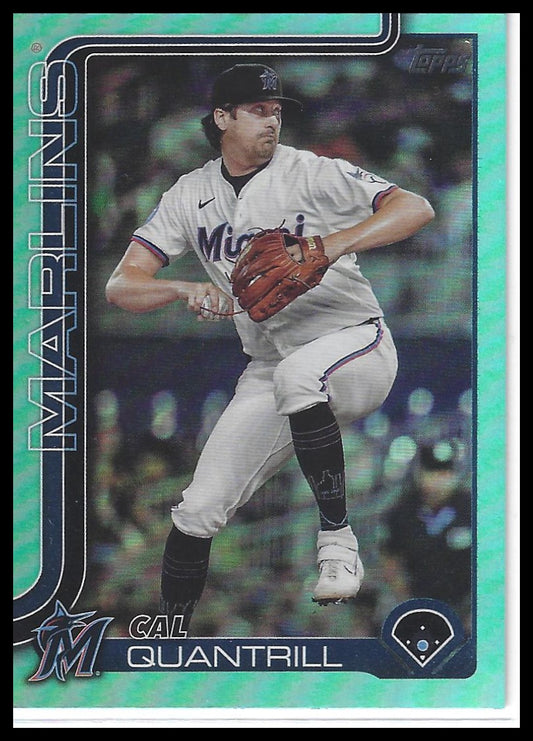 2025 Topps Update #US191 Cal Quantrill Aqua Holo Foil