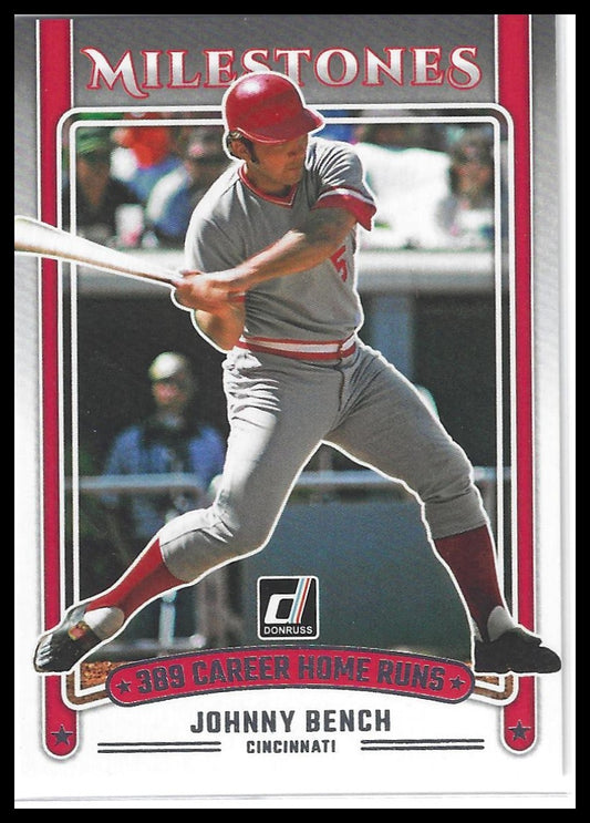 2025 Donruss #10 Johnny Bench Milestones