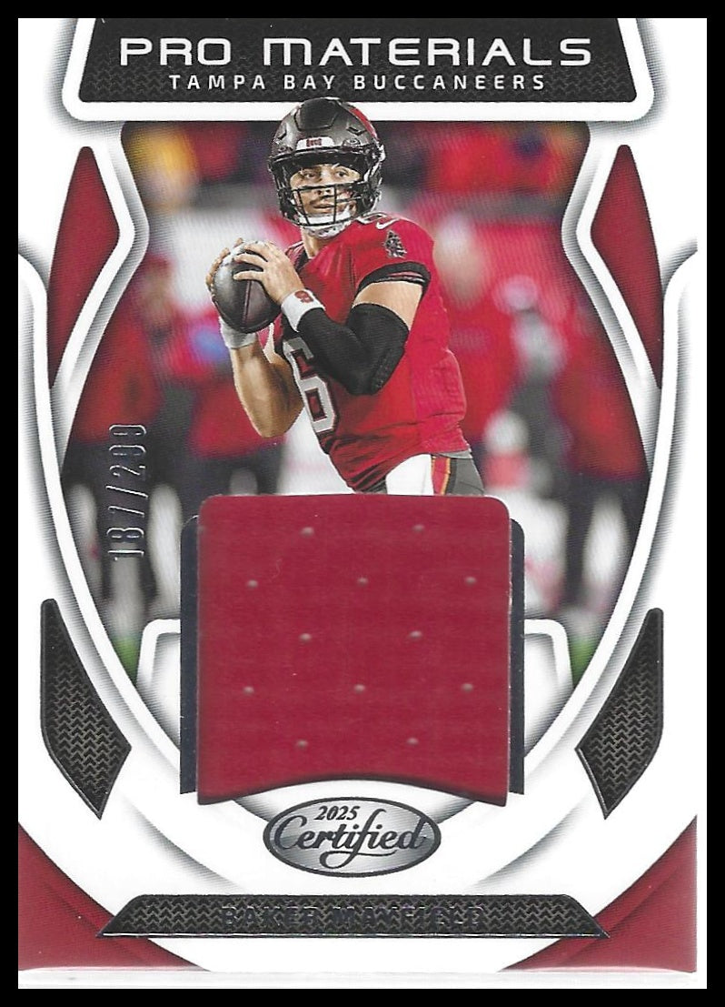 2025 Panini Certified #PM-BMD Baker Mayfield Pro Materials #/299