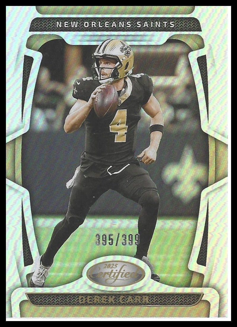 2025 Panini Certified #72 Derek Carr Mirror #/399