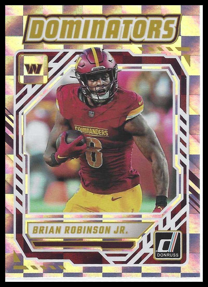 2025 Donruss #DOM-BRN Brian Robinson Jr. Dominators