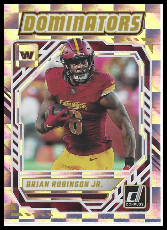 2025 Donruss #DOM-BRN Brian Robinson Jr. Dominators