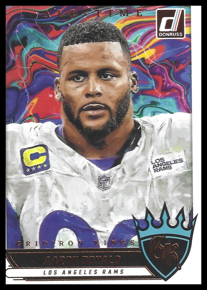 2025 Donruss #ATGK-ADD Aaron Donald All-Time Gridiron Kings