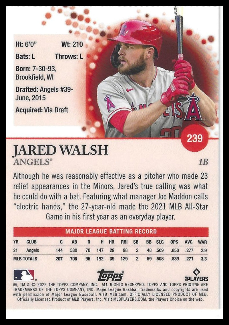 2022 Topps Pristine #239 Jared Walsh