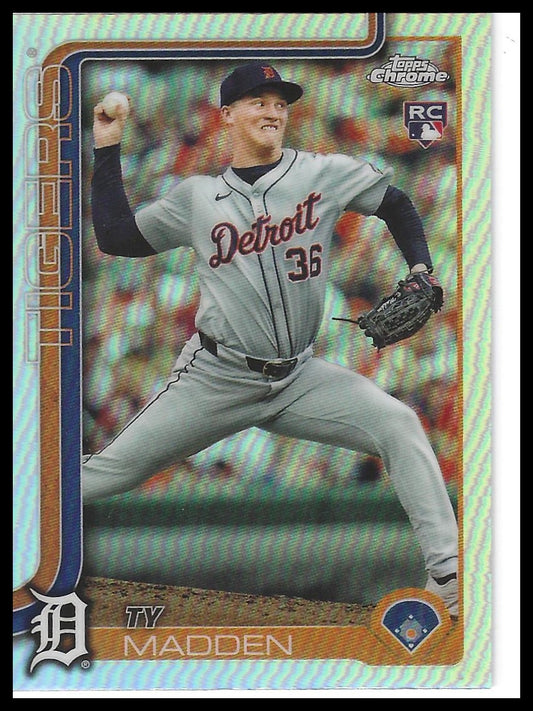2025 Topps Chrome #285 Ty Madden Refractors