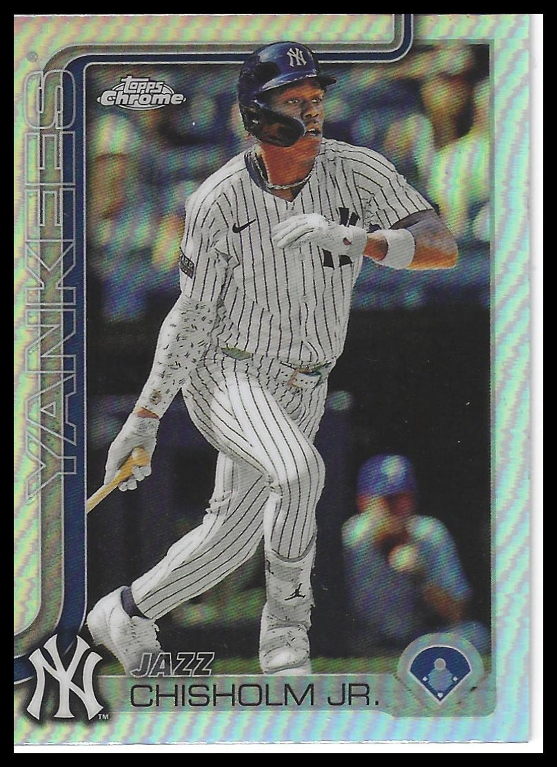 2025 Topps Chrome #283 Jazz Chisholm Jr. Refractors