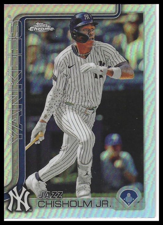 2025 Topps Chrome #283 Jazz Chisholm Jr. Refractors