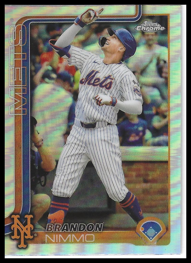 2025 Topps Chrome #280 Brandon Nimmo Refractors