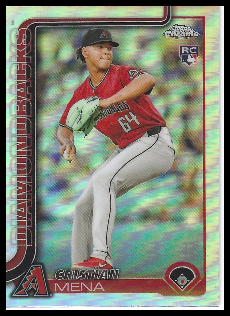2025 Topps Chrome #102 Cristian Mena Refractors