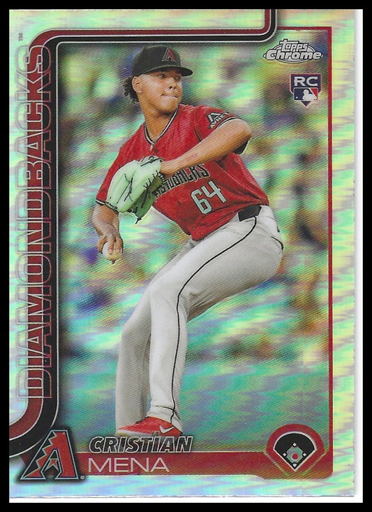 2025 Topps Chrome #102 Cristian Mena Refractors