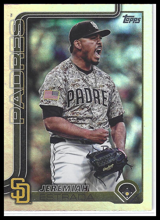 2025 Topps Update #US263 Jeremiah Estrada Rainbow Foil