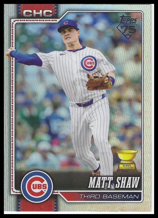 2026 Topps #27 Matt Shaw Rainbow Foil