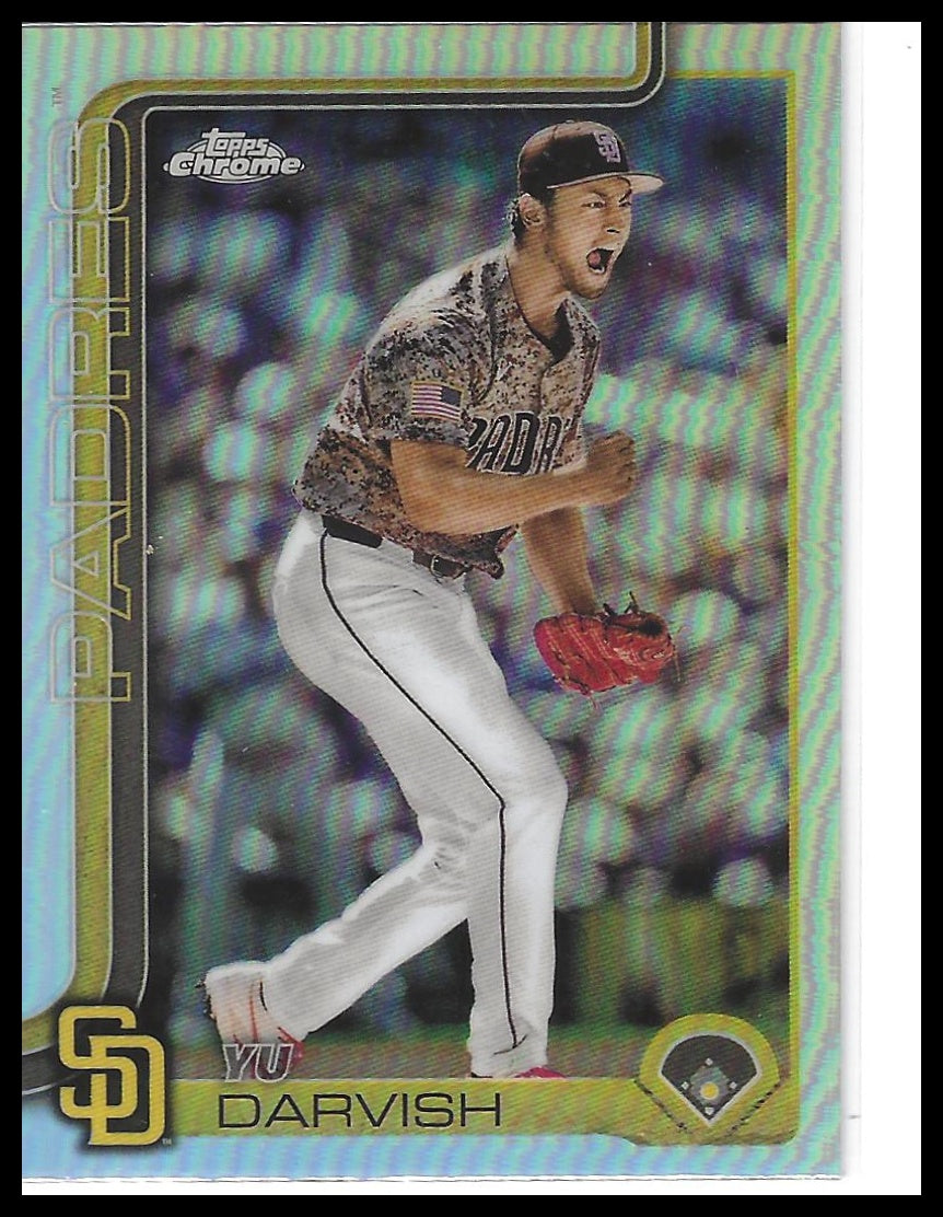 2025 Topps Chrome #186 Yu Darvish Refractors