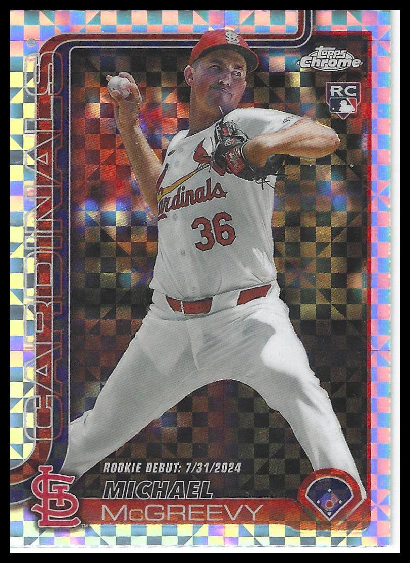 2025 Topps Chrome Update #USC36 Michael McGreevy X-Fractors