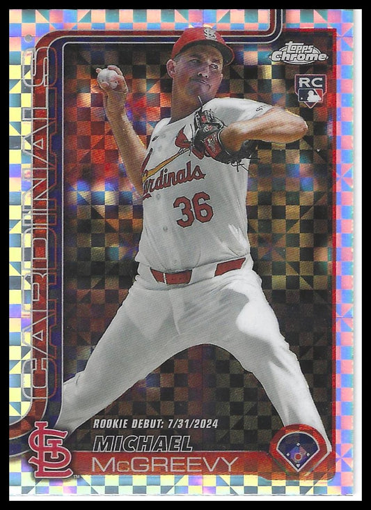 2025 Topps Chrome Update #USC36 Michael McGreevy X-Fractors