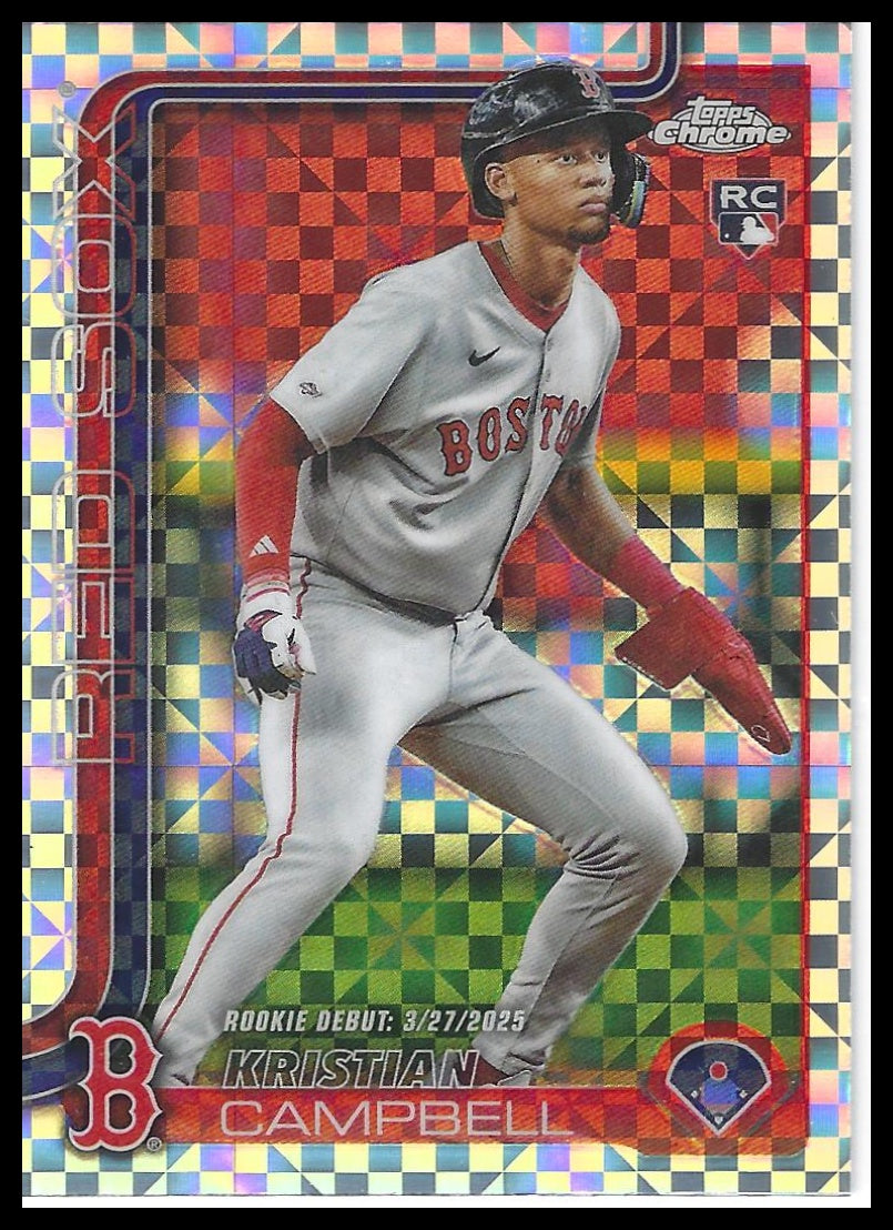 2025 Topps Chrome Update #USC188 Kristian Campbell X-Fractors
