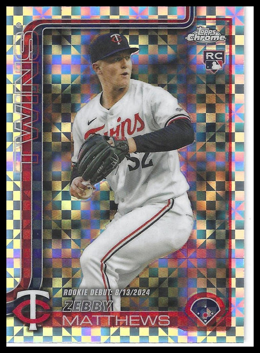 2025 Topps Chrome Update #USC171 Zebby Matthews X-Fractors