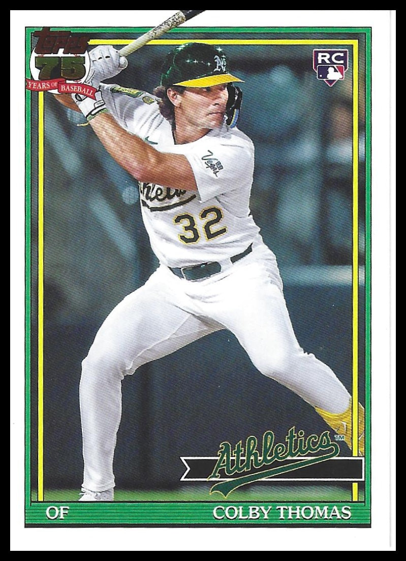 2026 Topps #T91-6 Colby Thomas 1991 Topps Baseball 35th Anniversary (Series One)
