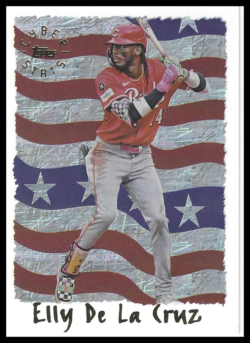 2025 Topps Archives #95C-18 Elly De La Cruz 1995 Topps Cyberstats