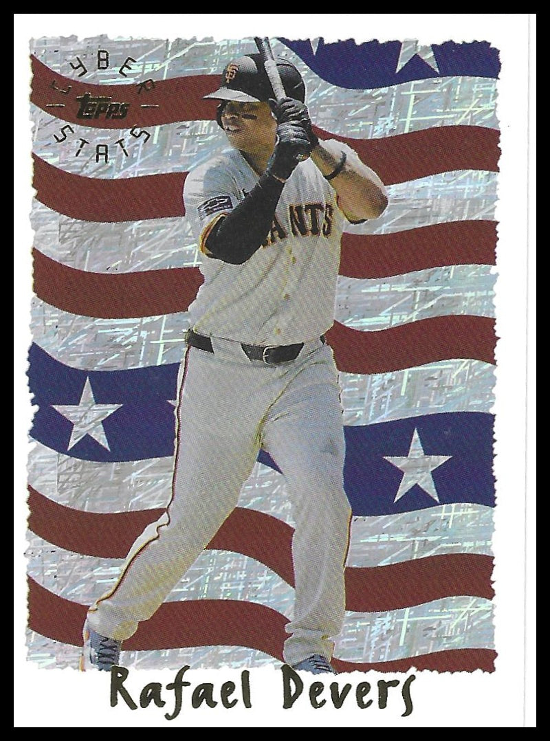 2025 Topps Archives #95C-15 Rafael Devers 1995 Topps Cyberstats