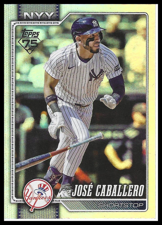2026 Topps #88 José Caballero Rainbow Foil