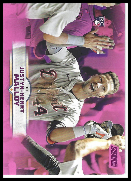 2025 Stadium Club #64 Justyn-Henry Malloy Pink Foil