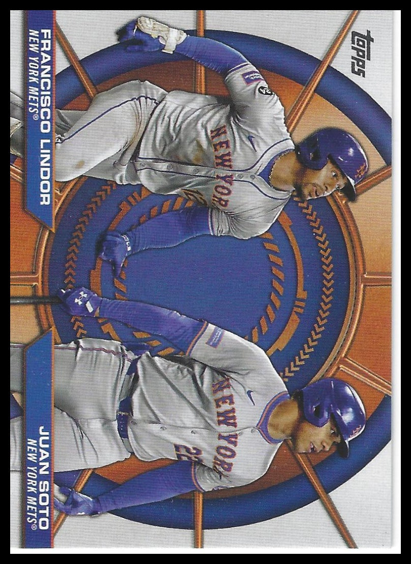 2025 Topps #DD-3 Juan Soto / Francisco Lindor Dynamic Duos