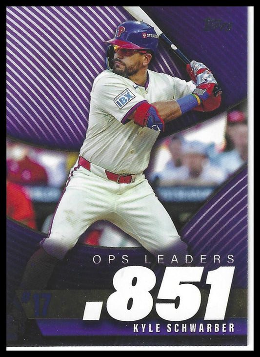 2025 Topps #OPS-17 Kyle Schwarber OPS Leaders