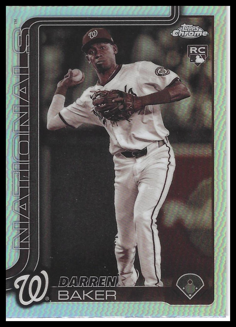 2025 Topps Chrome #231 Darren Baker Sepia Refractors