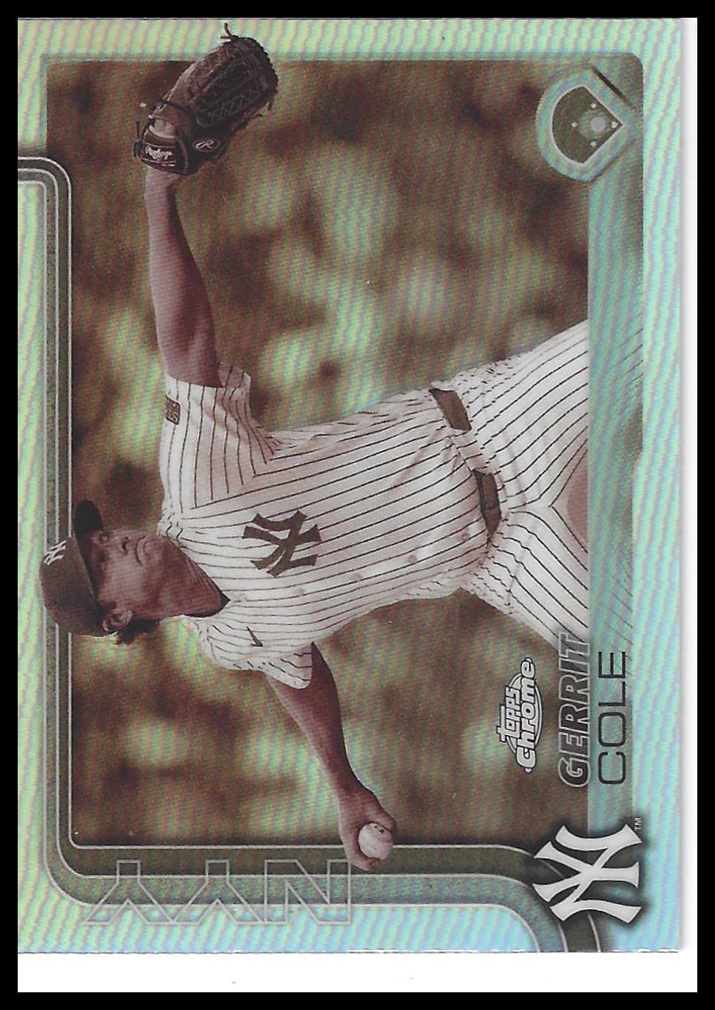 2025 Topps Chrome #110 Gerrit Cole Sepia Refractors