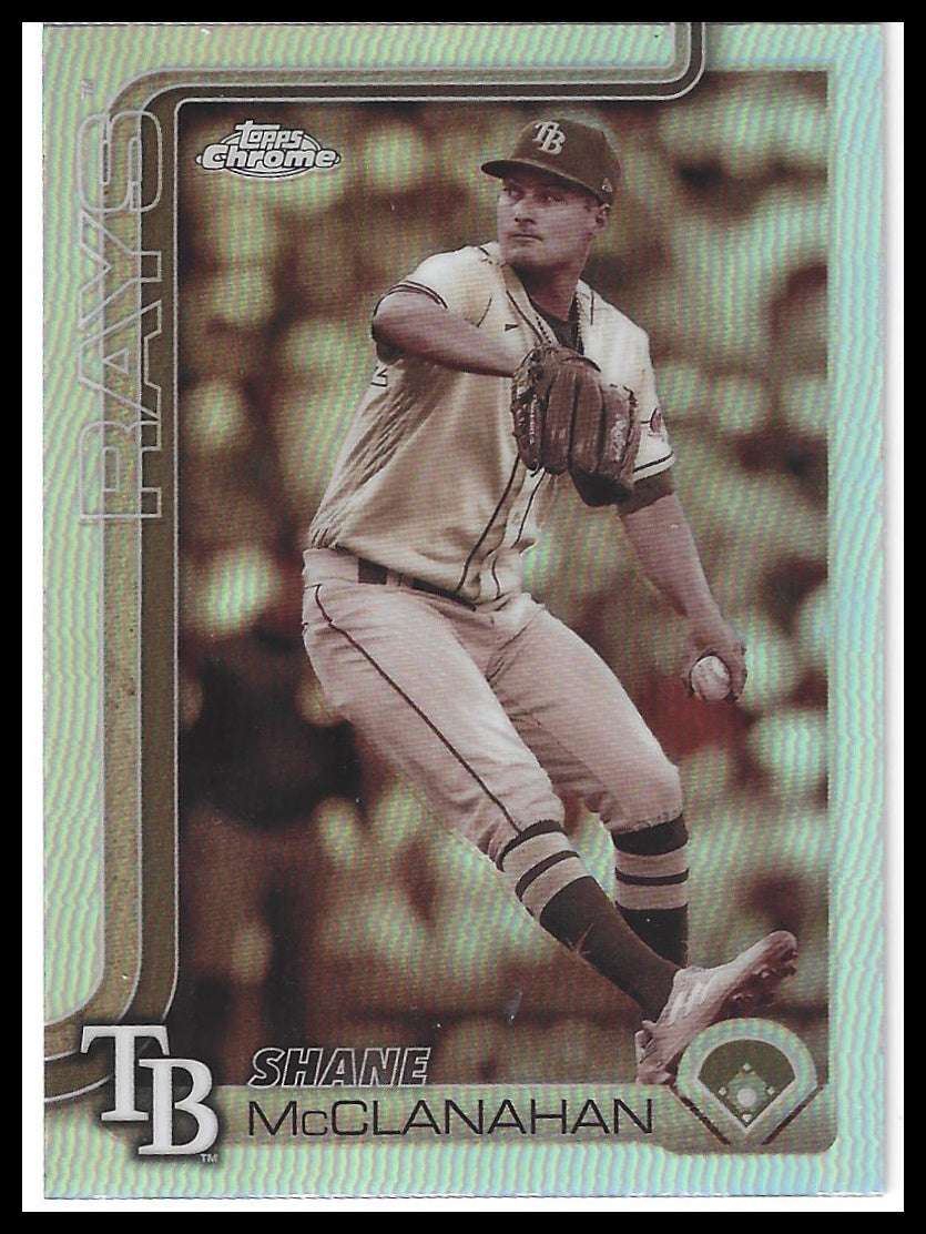 2025 Topps Chrome #298 Shane McClanahan Sepia Refractors