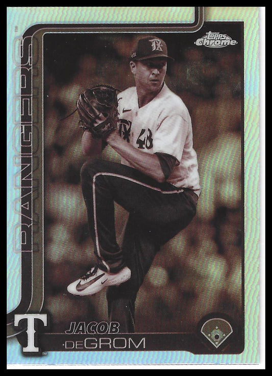2025 Topps Chrome #214 Jacob deGrom Sepia Refractors