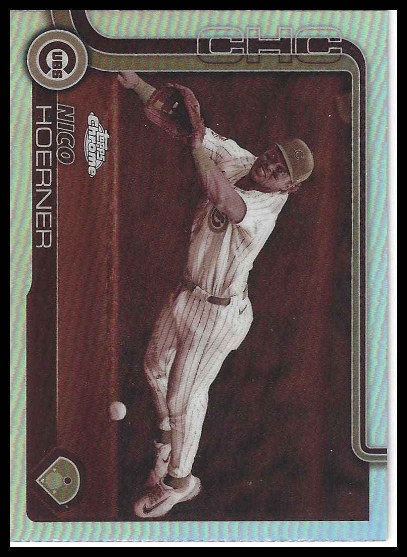 2025 Topps Chrome #107 Nico Hoerner Sepia Refractors