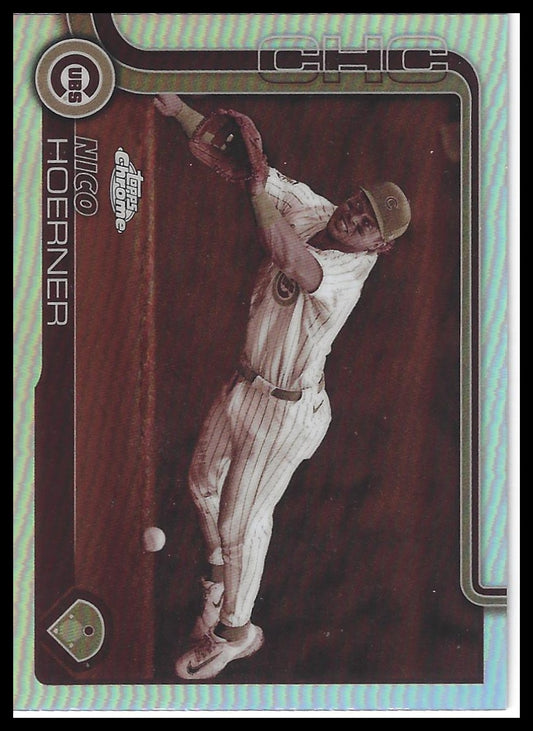 2025 Topps Chrome #107 Nico Hoerner Sepia Refractors