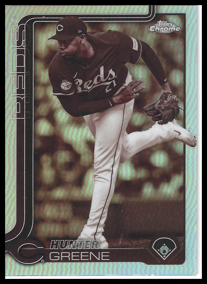 2025 Topps Chrome #91 Hunter Greene Sepia Refractors