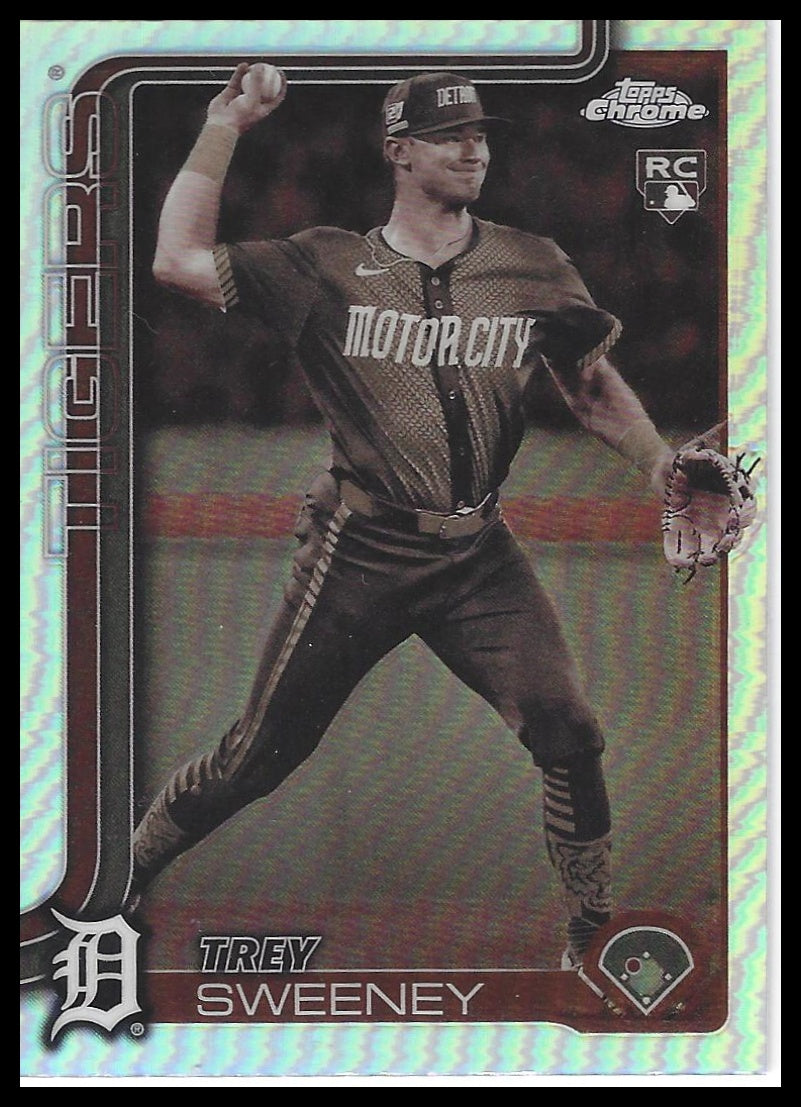 2025 Topps Chrome #6 Trey Sweeney Sepia Refractors